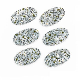 ** % SALE % ** Cobblestone 75 x 42mm Oval - Base Toppers (6)